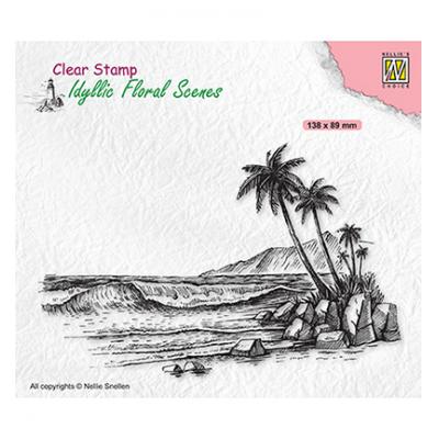 Nellie's Choice Clear Stamp - Tropical Coast